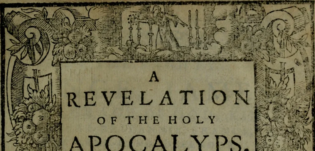 An illustration from A revelation of the Holy Apocalyps, 1610, leaf 4