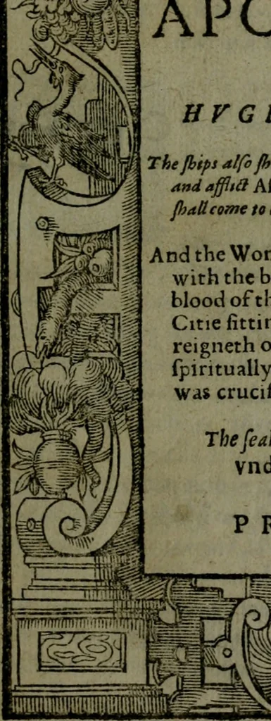 An illustration from A revelation of the Holy Apocalyps, 1610, leaf 4