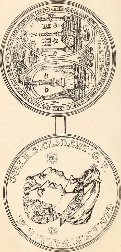 An illustration from The revelations of a square; exhibiting a graphic display of the sayings and doings of eminent free and accepted masons, 1855, leaf 285