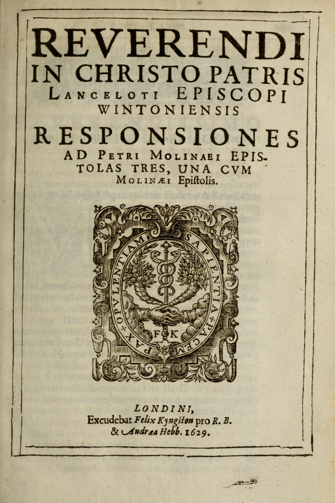 An illustration from Reverendi in Christo Patris, Lanceloti, Episcopi VVintoniensis, Opuscula quaedam posthuma, 1629, leaf 183