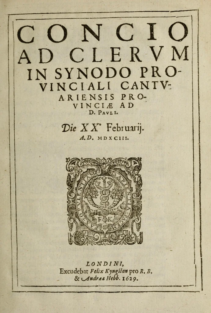 An illustration from Reverendi in Christo Patris, Lanceloti, Episcopi VVintoniensis, Opuscula quaedam posthuma, 1629, leaf 45