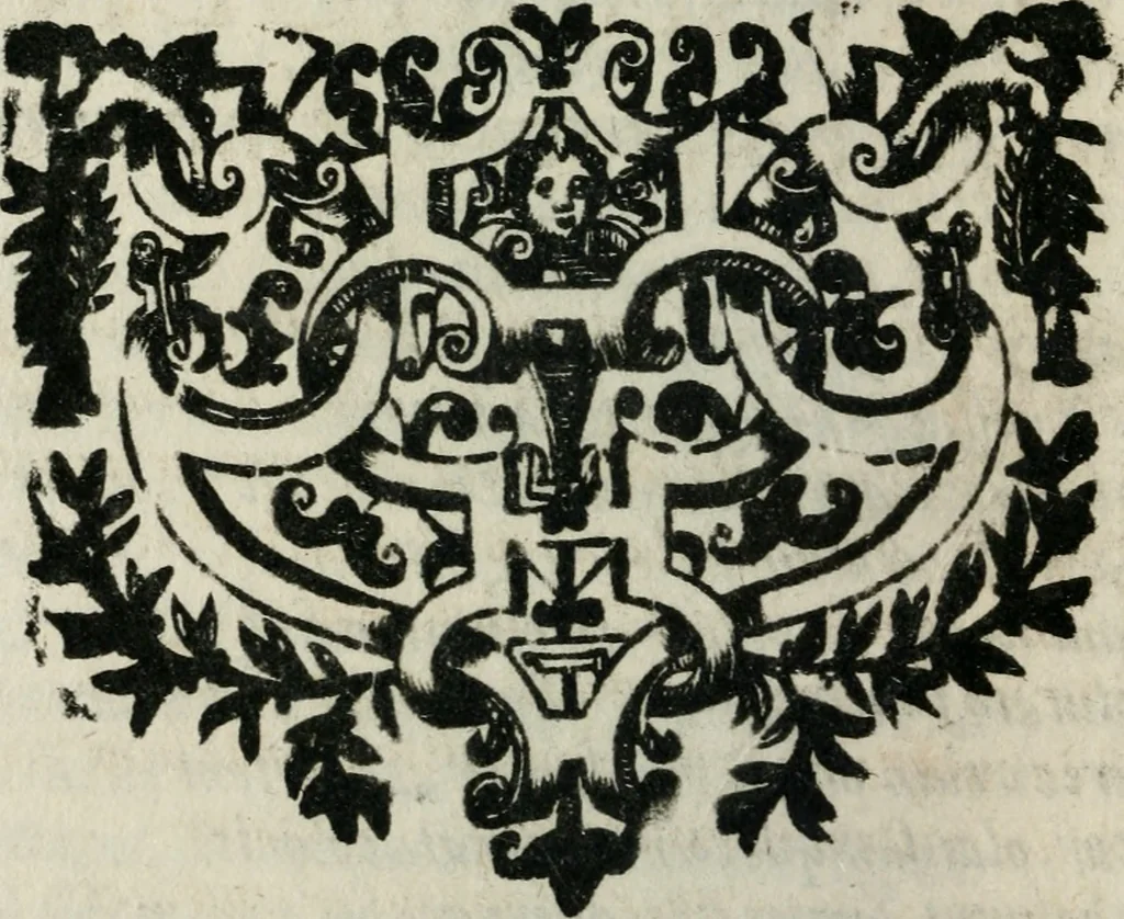 An illustration from Reverendissimi patris Fr. Francisci de Macedo ... Carmina selecta, 1683, leaf 255
