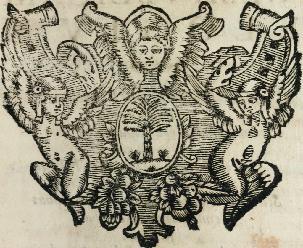 An illustration from Reverendissimi patris Fr. Francisci de Macedo ... Carmina selecta, 1683, leaf 284