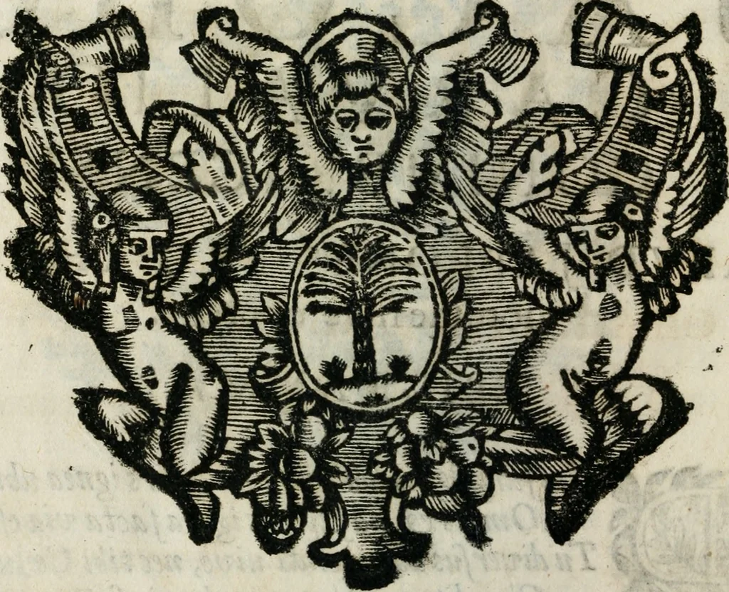 An illustration from Reverendissimi patris Fr. Francisci de Macedo ... Carmina selecta, 1683, leaf 421