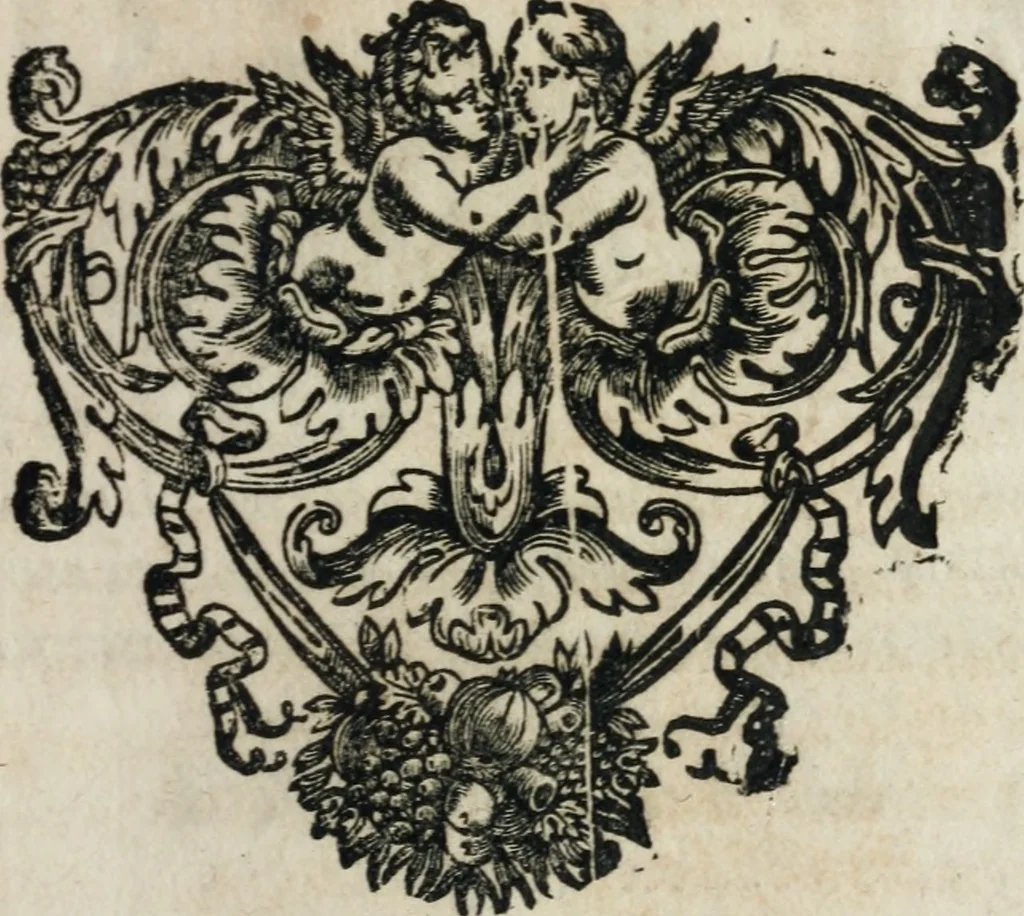 An illustration from Reverendissimi patris Fr. Francisci de Macedo ... Carmina selecta, 1683, leaf 80