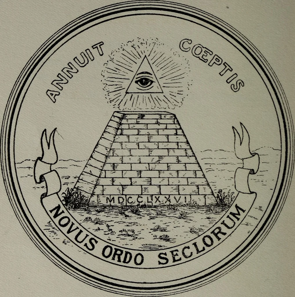 An illustration from The reverse side of the seal of the United States and its symbolism, 1916, leaf 9