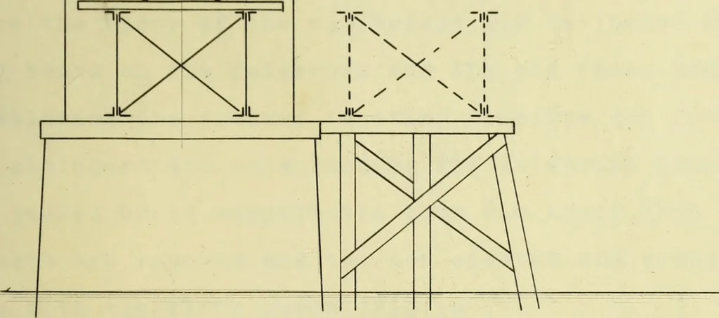 An illustration from A review of methods of bridge erection, 1912, leaf 60