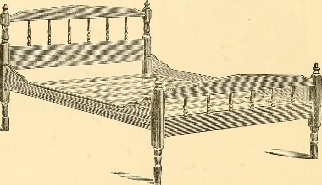 An illustration from Revised catalogue of bedsteads and tables., 1883, leaf 11