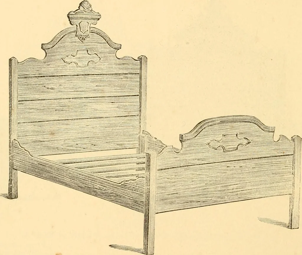 An illustration from Revised catalogue of bedsteads and tables., 1883, leaf 19