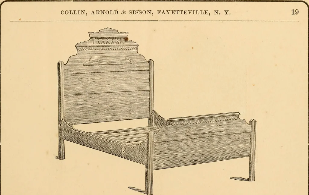 An illustration from Revised catalogue of bedsteads and tables., 1883, leaf 22
