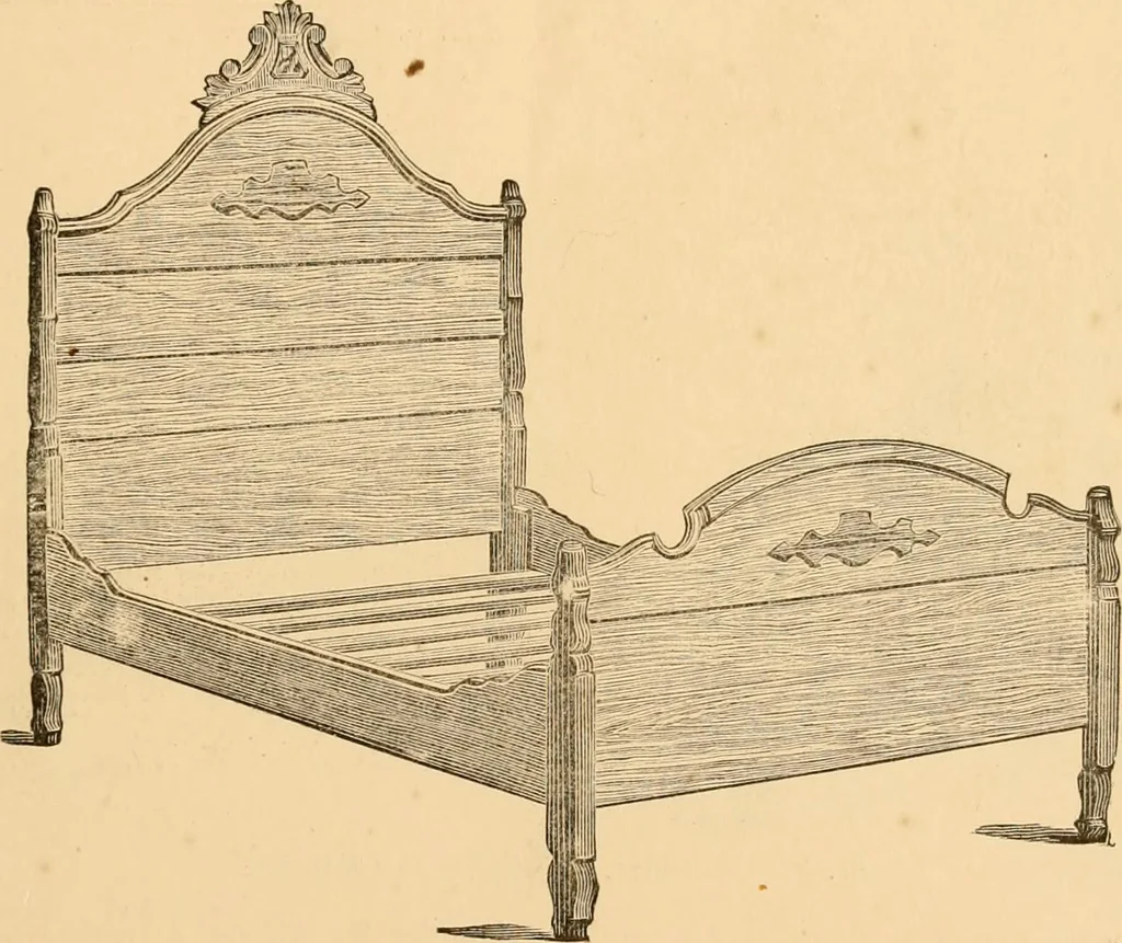 An illustration from Revised catalogue of bedsteads and tables., 1883, leaf 24