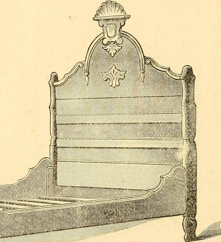 An illustration from Revised catalogue of bedsteads and tables., 1883, leaf 25