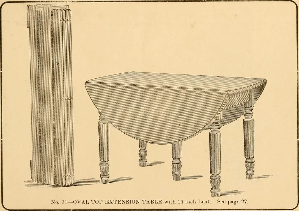An illustration from Revised catalogue of bedsteads and tables., 1883, leaf 28