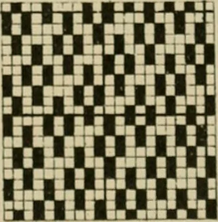 An illustration from Revised edition of Textile design book. A practical composition for the construction of new designs, 1898, leaf 100