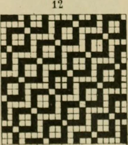 An illustration from Revised edition of Textile design book. A practical composition for the construction of new designs, 1898, leaf 100