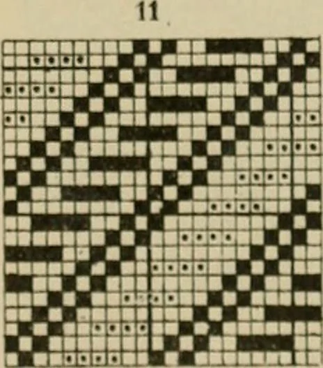 An illustration from Revised edition of Textile design book. A practical composition for the construction of new designs, 1898, leaf 104
