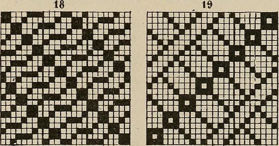 An illustration from Revised edition of Textile design book. A practical composition for the construction of new designs, 1898, leaf 108