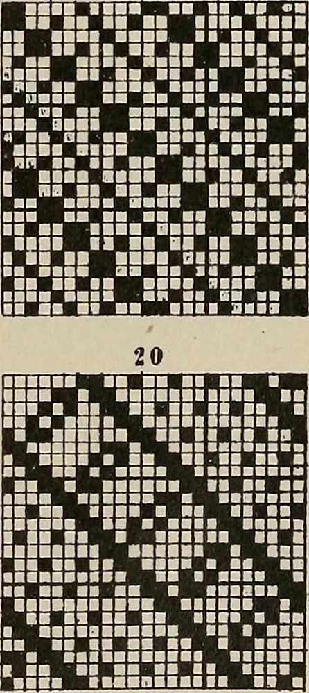 An illustration from Revised edition of Textile design book. A practical composition for the construction of new designs, 1898, leaf 108