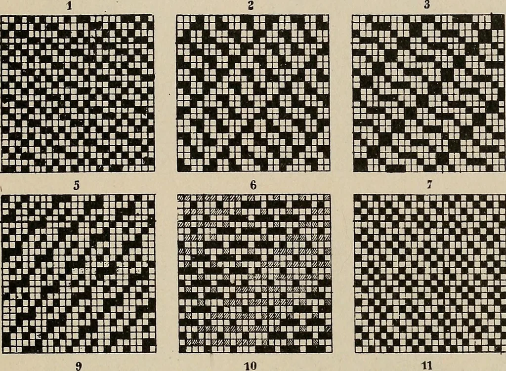 An illustration from Revised edition of Textile design book. A practical composition for the construction of new designs, 1898, leaf 110