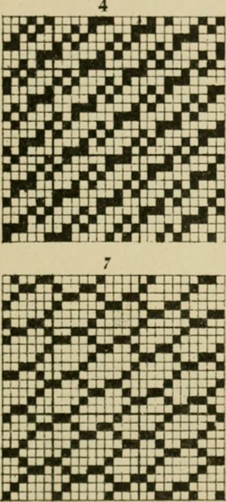 An illustration from Revised edition of Textile design book. A practical composition for the construction of new designs, 1898, leaf 114