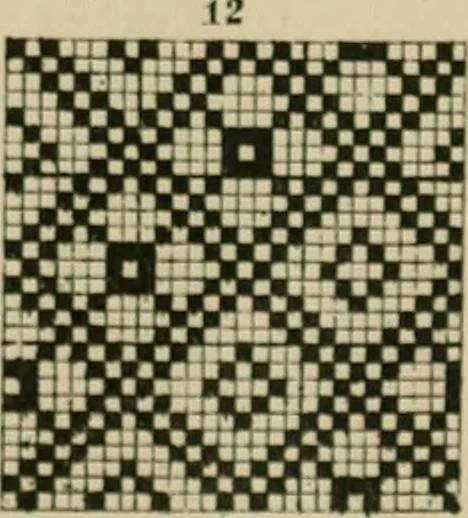 An illustration from Revised edition of Textile design book. A practical composition for the construction of new designs, 1898, leaf 118