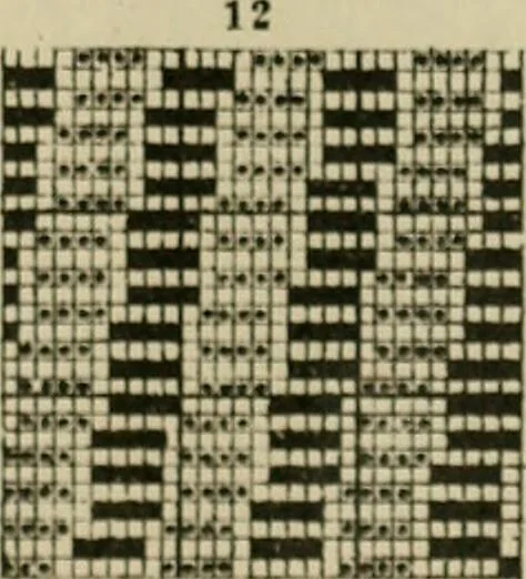 An illustration from Revised edition of Textile design book. A practical composition for the construction of new designs, 1898, leaf 120