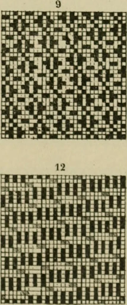 An illustration from Revised edition of Textile design book. A practical composition for the construction of new designs, 1898, leaf 126