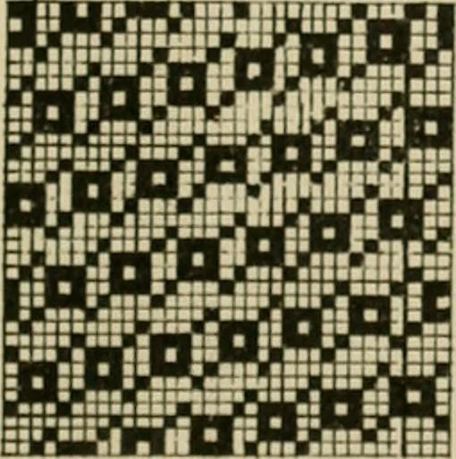 An illustration from Revised edition of Textile design book. A practical composition for the construction of new designs, 1898, leaf 132