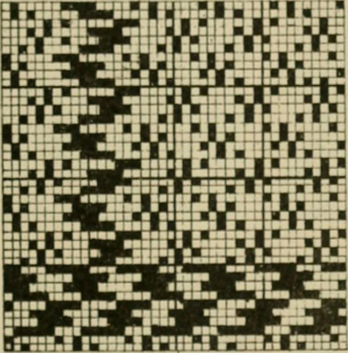 An illustration from Revised edition of Textile design book. A practical composition for the construction of new designs, 1898, leaf 146