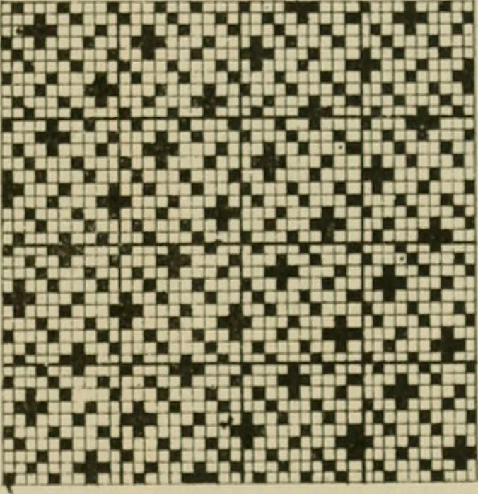 An illustration from Revised edition of Textile design book. A practical composition for the construction of new designs, 1898, leaf 146