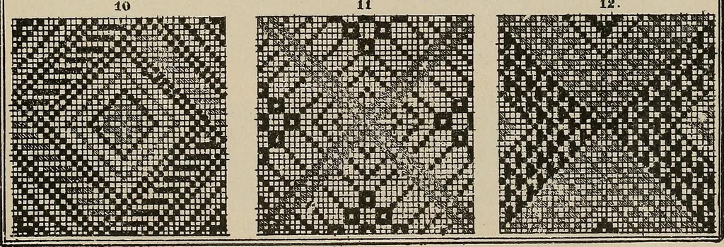An illustration from Revised edition of Textile design book. A practical composition for the construction of new designs, 1898, leaf 148