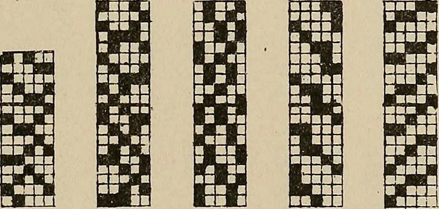 An illustration from Revised edition of Textile design book. A practical composition for the construction of new designs, 1898, leaf 26