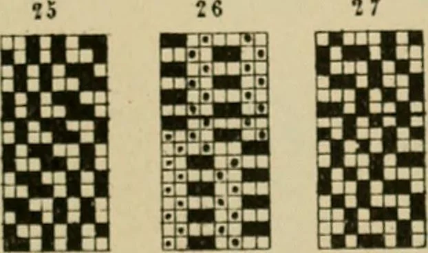 An illustration from Revised edition of Textile design book. A practical composition for the construction of new designs, 1898, leaf 34