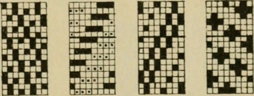 An illustration from Revised edition of Textile design book. A practical composition for the construction of new designs, 1898, leaf 34