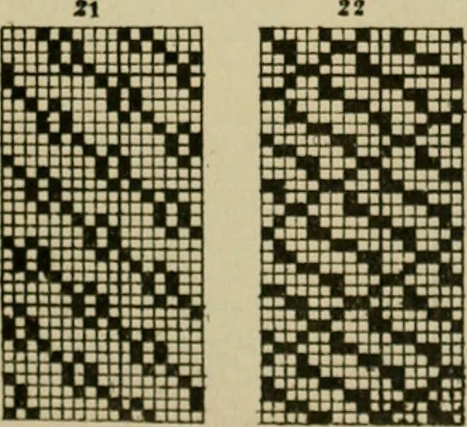 An illustration from Revised edition of Textile design book. A practical composition for the construction of new designs, 1898, leaf 78