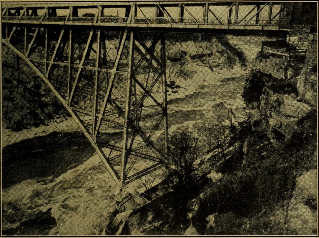 An illustration from Revision of the Niagara Railway Arch Bridge, 1920, leaf 68