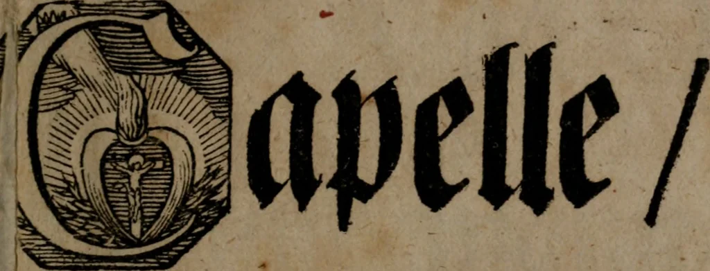 An illustration from Rev. P. Abraham a S. Clara ... Besonders meubliert- und gezierte Todten-Capelle, oder, Allgemeiner Todten-Spiegel : darinnen alle Menschen, wes Standes sie sind ..., 1711, leaf 10