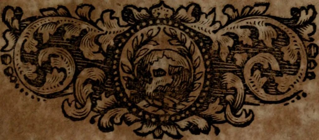 An illustration from Rev. P. Abraham a S. Clara ... Besonders meubliert- und gezierte Todten-Capelle, oder, Allgemeiner Todten-Spiegel : darinnen alle Menschen, wes Standes sie sind ..., 1711, leaf 398