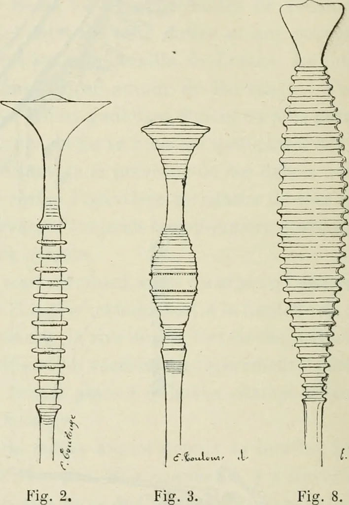 An illustration from Revue archéologique, 1844, leaf 185