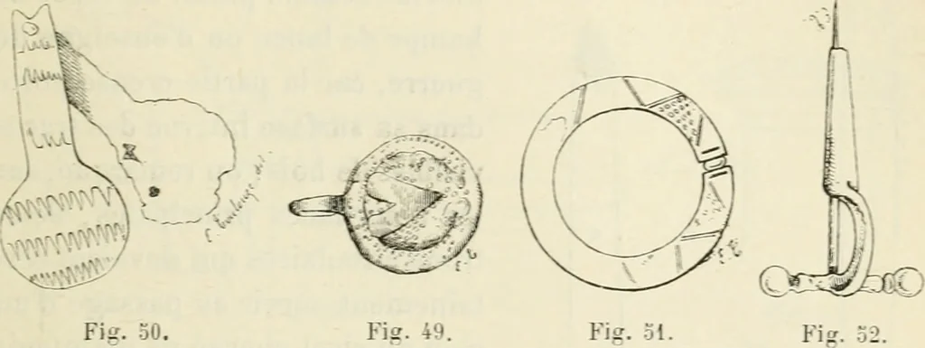An illustration from Revue archéologique, 1844, leaf 198