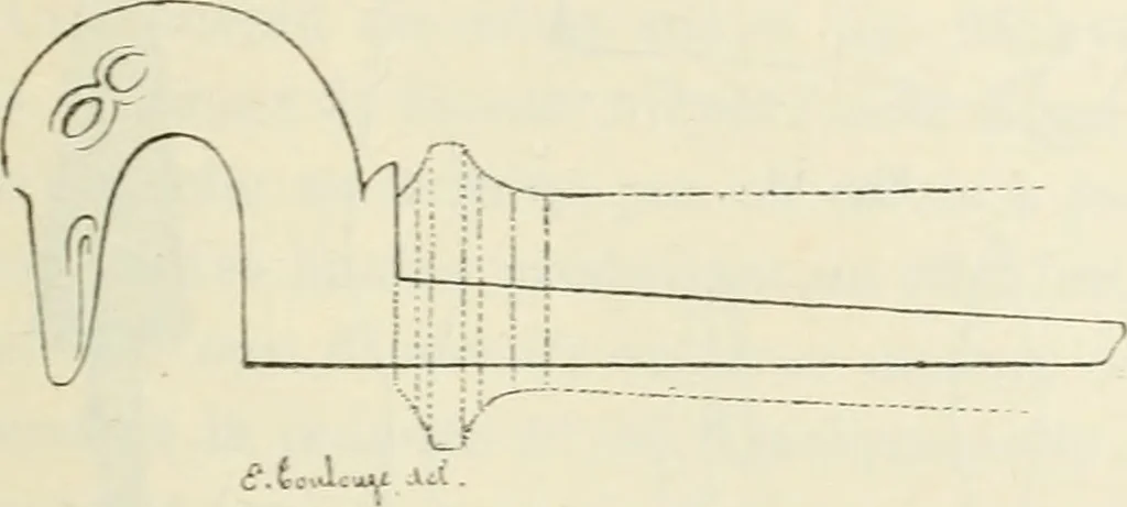 An illustration from Revue archéologique, 1844, leaf 200