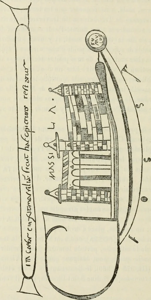 An illustration from Revue archéologique, 1844, leaf 353