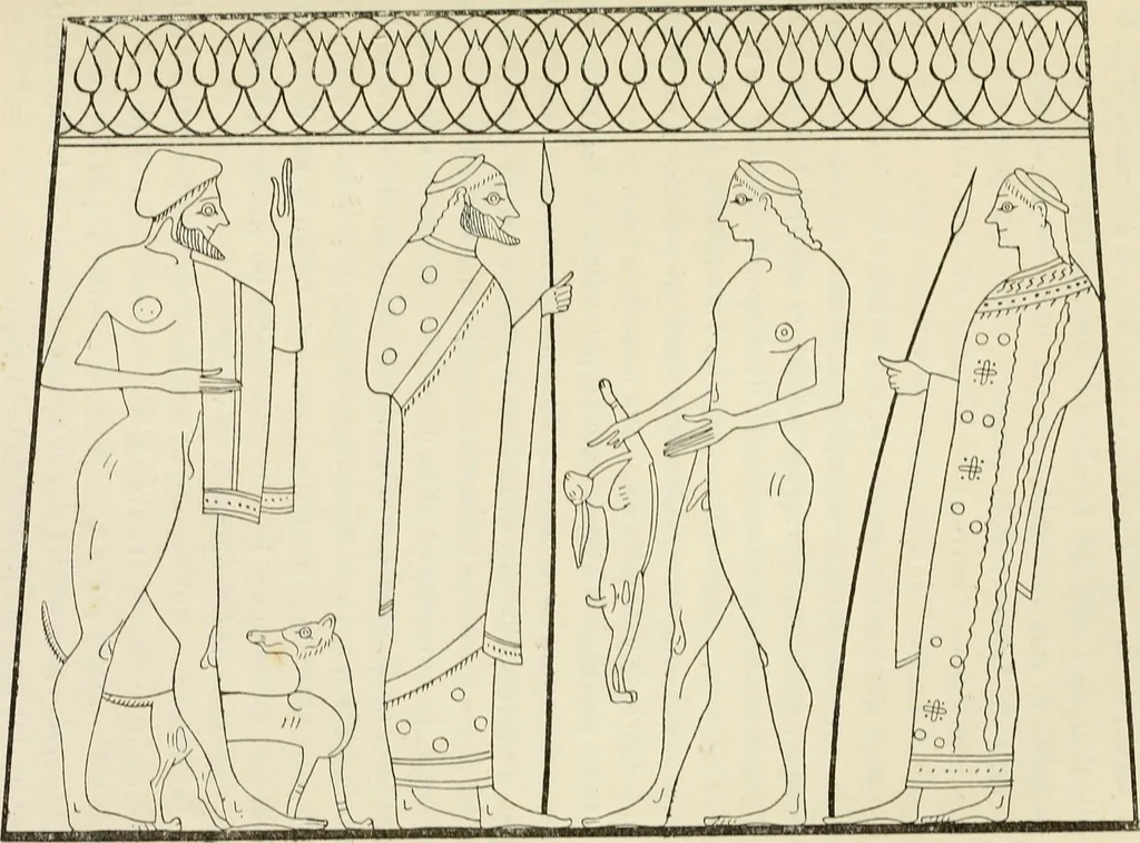 An illustration from Revue archéologique, 1844, leaf 392