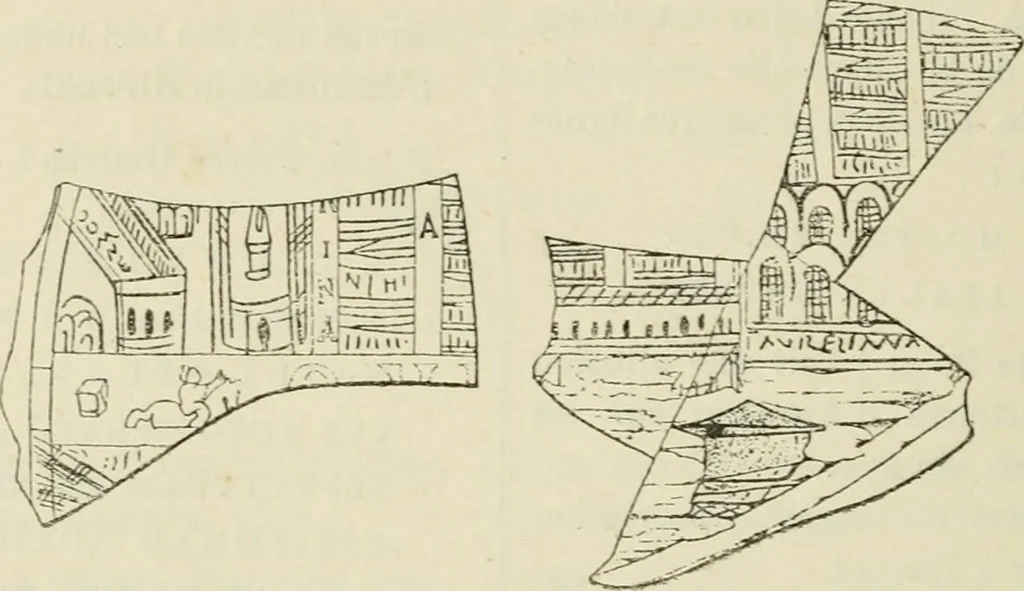 An illustration from Revue archéologique, 1844, leaf 431