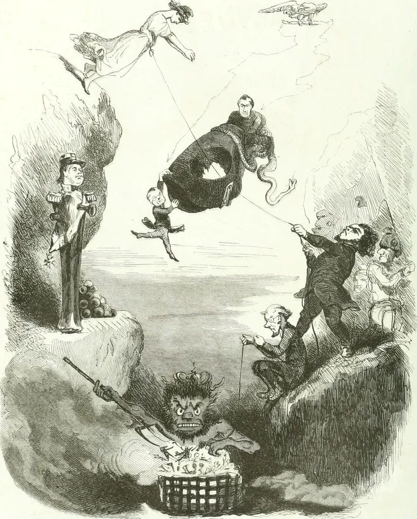 An illustration from Revue comique à l'usage des gens sérieux, 1848, leaf 101
