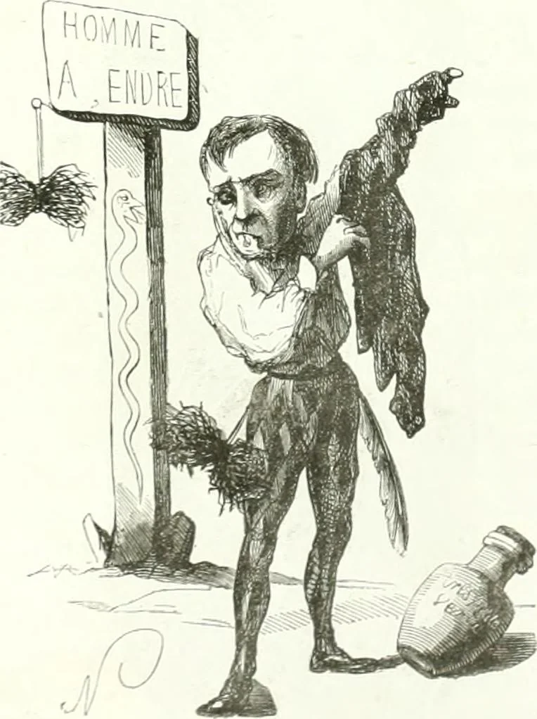An illustration from Revue comique à l'usage des gens sérieux, 1848, leaf 107