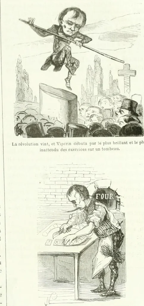 An illustration from Revue comique à l'usage des gens sérieux, 1848, leaf 110