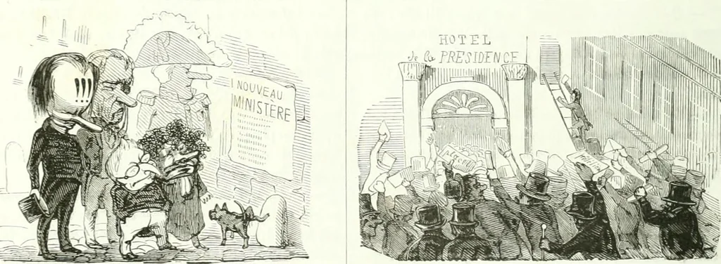 An illustration from Revue comique à l'usage des gens sérieux, 1848, leaf 119