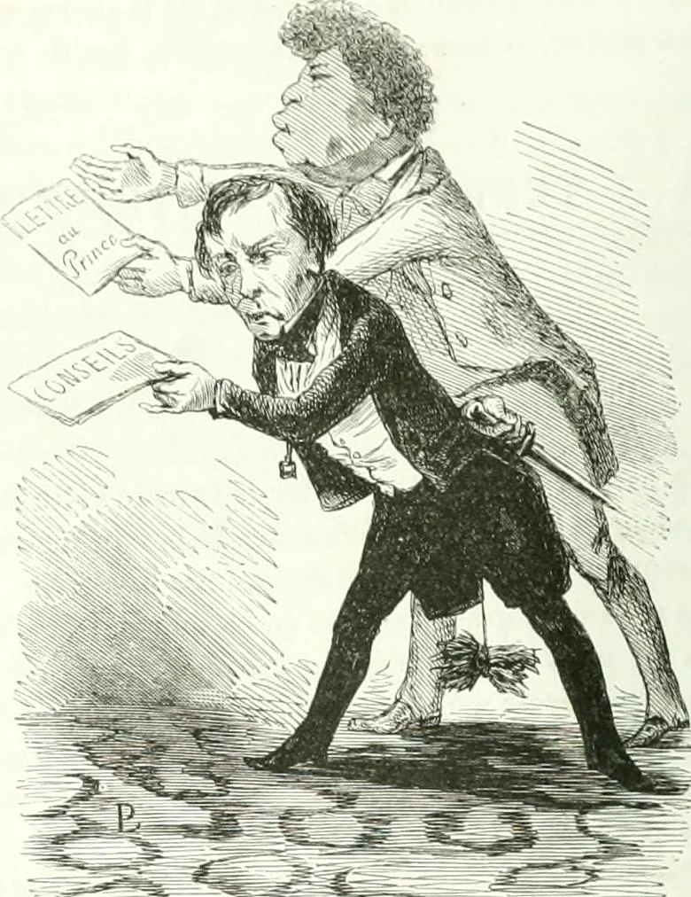 An illustration from Revue comique à l'usage des gens sérieux, 1848, leaf 129