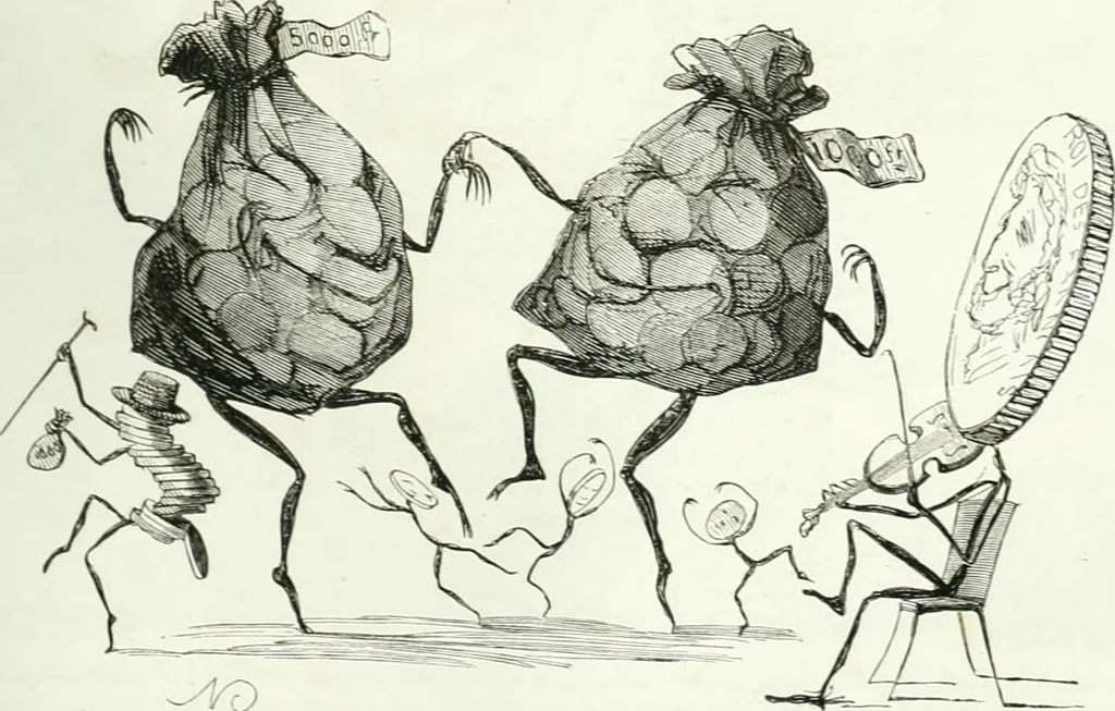 An illustration from Revue comique à l'usage des gens sérieux, 1848, leaf 130